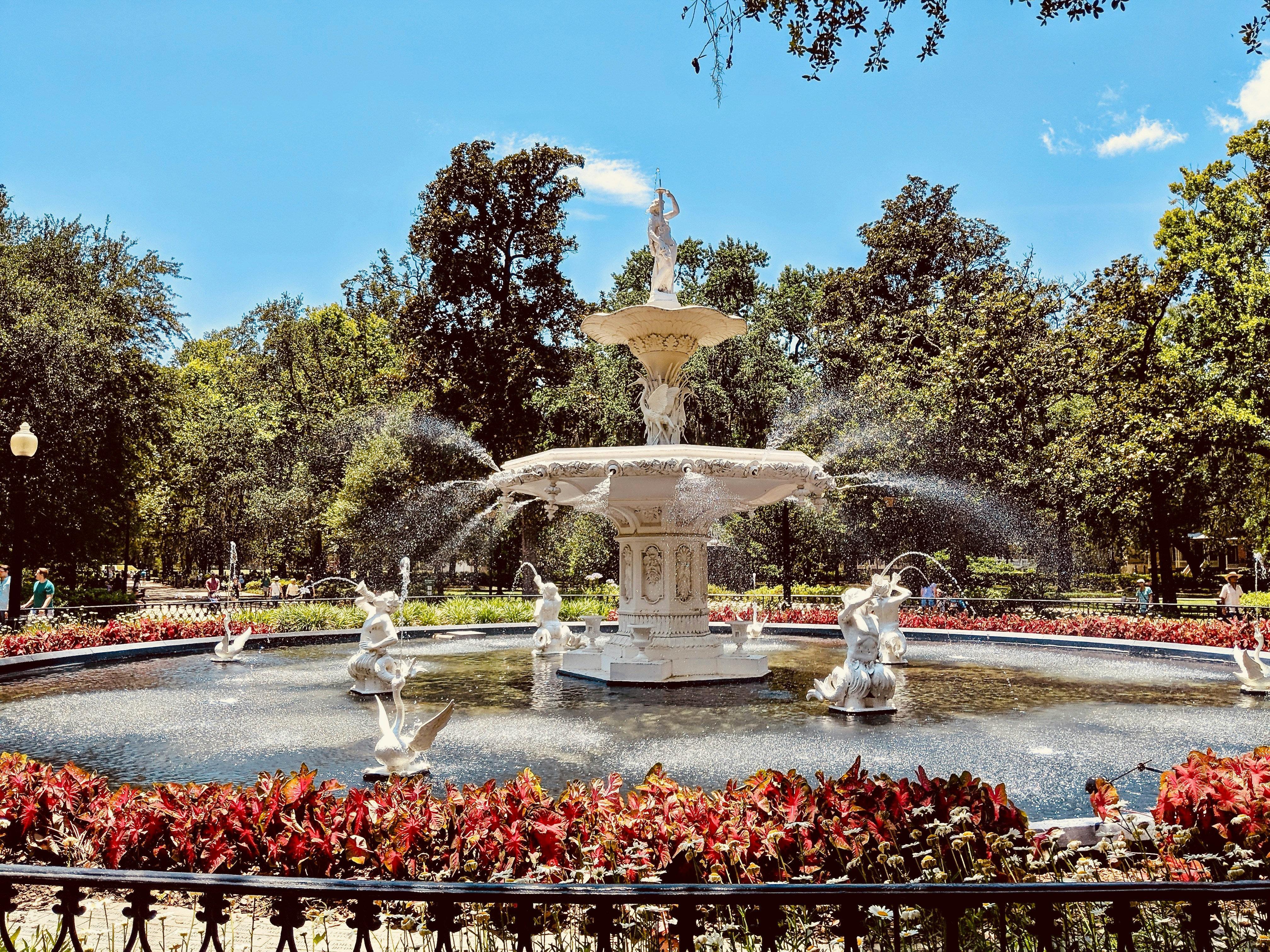 Forsyth Park Fountain in Savannah, Georgia