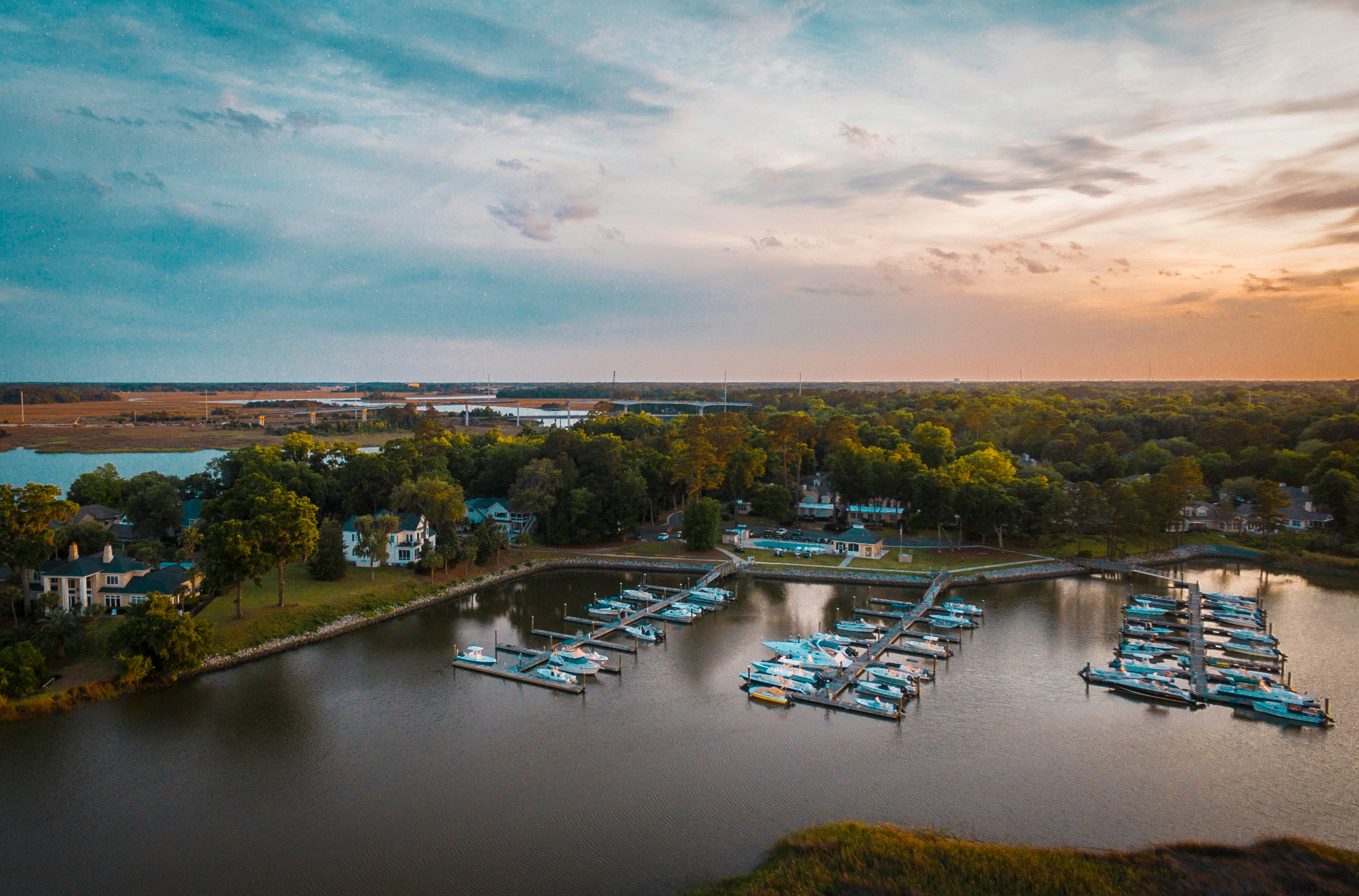 Savannah Marina Aerial View